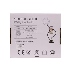 RING LIGHT LS-160-2 6.0" COM SUPORTE PARA TELEFONE 3 AJUSTES DE CORES PRETO RING LIGHT LS-160-2 6.0" COM SUPORTE PARA TELEFONE 3 AJUSTES DE CORES PRETO